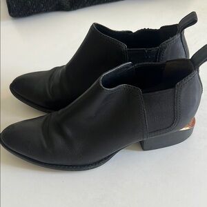 Alexander Wang Kori Black Leather Ankle Boots